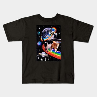 Galaxy Love Cats Kids T-Shirt